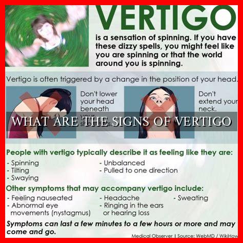 WHAT ARE THE SIGNS OF VERTIGO Wadaef