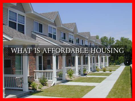 WHAT IS AFFORDABLE HOUSING Wadaef