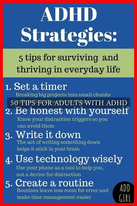 50 TIPS FOR ADULTS WITH ADHD - Wadaef