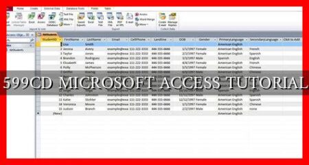 599CD MICROSOFT ACCESS TUTORIAL