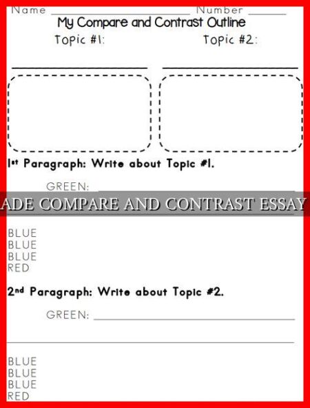 6TH GRADE COMPARE AND CONTRAST ESSAY TOPICS