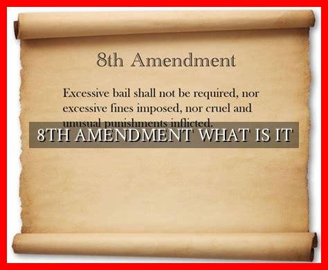 8TH AMENDMENT WHAT IS IT - Wadaef