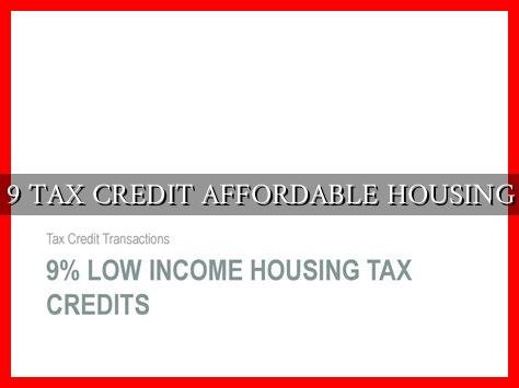 9 TAX CREDIT AFFORDABLE HOUSING - Wadaef