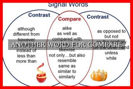 ANOTHER WORD FOR COMPARE
