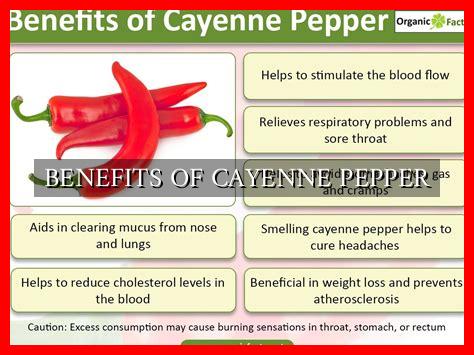 BENEFITS OF CAYENNE PEPPER - Wadaef