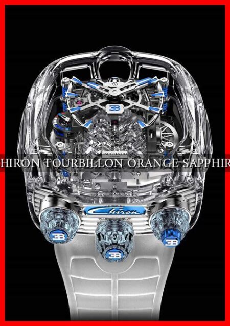 BUGATTI CHIRON TOURBILLON ORANGE SAPPHIRE CRYSTAL