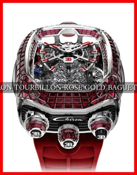 BUGATTI CHIRON TOURBILLON ROSE GOLD BAGUETTE TSAVORITE BUGATTI CHIRON TOURBILLON ROSE GOLD BAGUETTE TSAVORITE