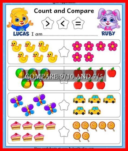 COMPARE 9/10 AND 7/5