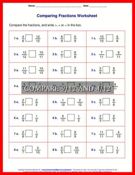 COMPARE 9/12 AND 4/12 COMPARE 9/12 AND 4/12