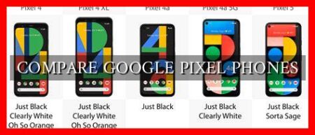 COMPARE GOOGLE PIXEL PHONES