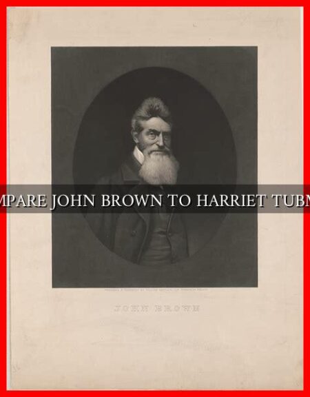 COMPARE JOHN BROWN TO HARRIET TUBMAN
