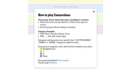 Colors in nyt connections