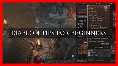 DIABLO 4 TIPS FOR BEGINNERS - Wadaef