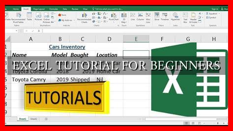 Excel Tutorial For Beginners - Wadaef