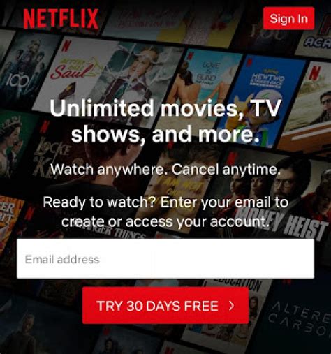 Free for 1 month netflix