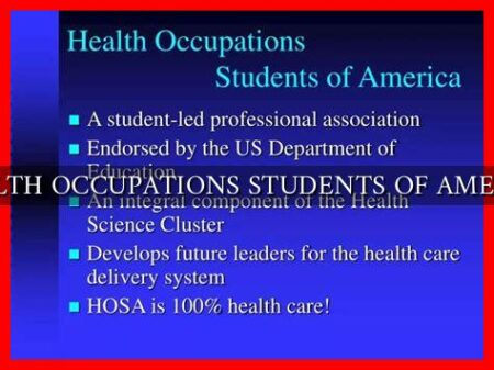 HEALTH OCCUPATIONS STUDENTS OF AMERICA HEALTH OCCUPATIONS STUDENTS OF AMERICA