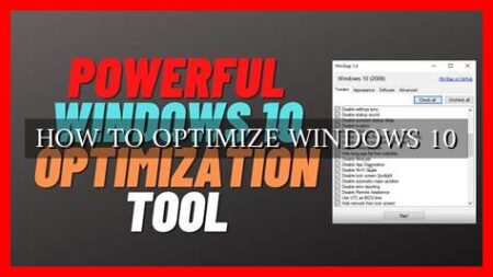 HOW TO OPTIMIZE WINDOWS 10