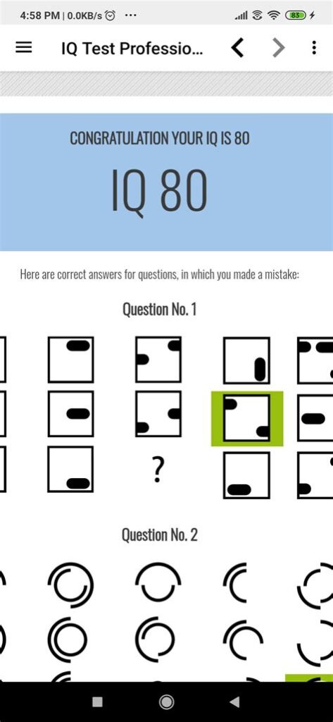 Iq test for free