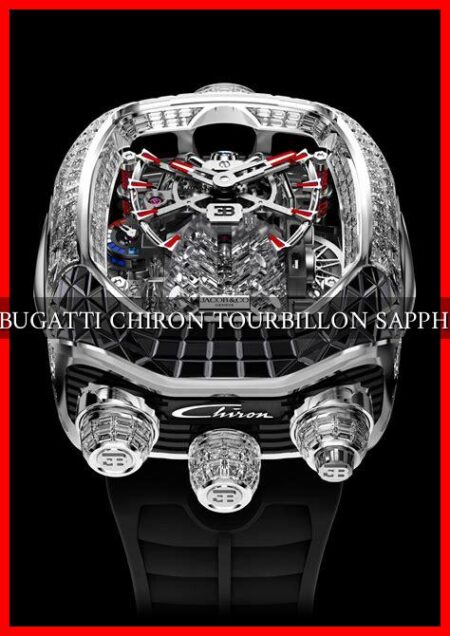 JACOB & CO BUGATTI CHIRON TOURBILLON SAPPHIRE CRYSTAL