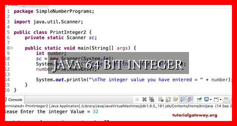 JAVA 64 BIT INTEGER - Wadaef