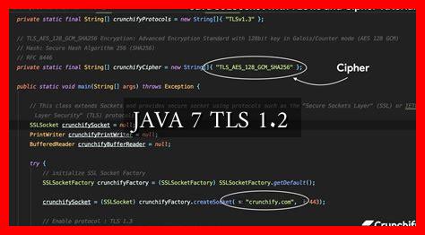 JAVA 7 TLS 1.2 - Wadaef