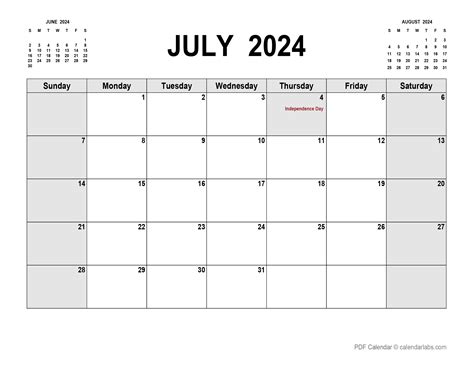 July 2024 calendar printable pdf - Wadaef