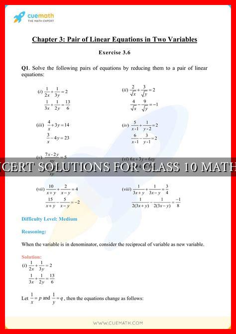 NCERT SOLUTIONS FOR CLASS 10 MATHS NCERT SOLUTIONS FOR CLASS 10 MATHS