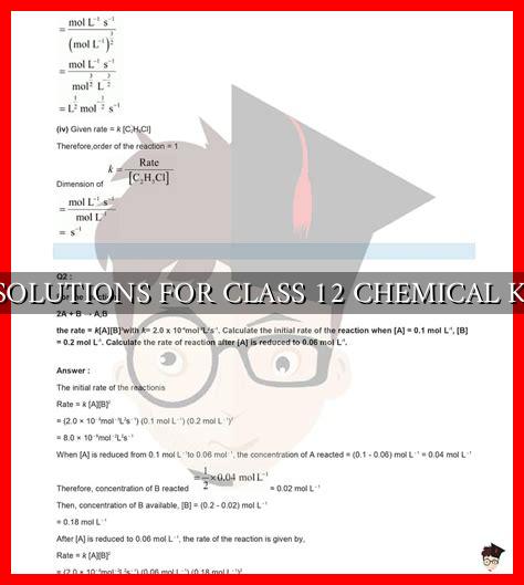 NCERT SOLUTIONS FOR CLASS 12 CHEMICAL KINETICS - Wadaef