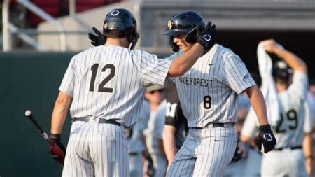 Ncaa baseball scores wake forest