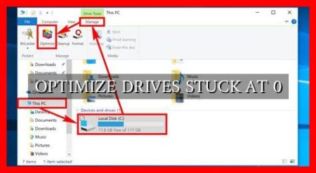 OPTIMIZE DRIVES STUCK AT 0 OPTIMIZE DRIVES STUCK AT 0