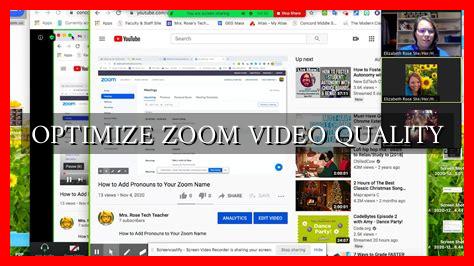 OPTIMIZE ZOOM VIDEO QUALITY - Wadaef