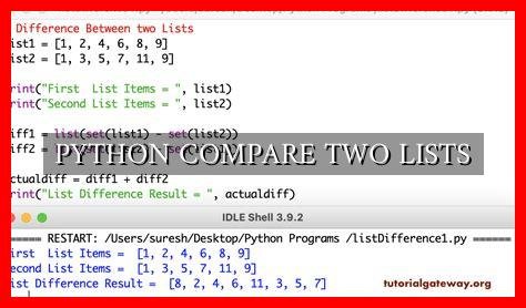 PYTHON COMPARE TWO LISTS - Wadaef