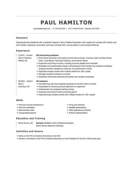 Resume builder for free