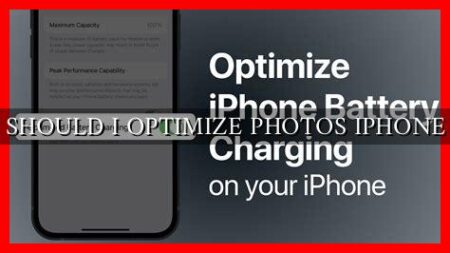 SHOULD I OPTIMIZE PHOTOS IPHONE