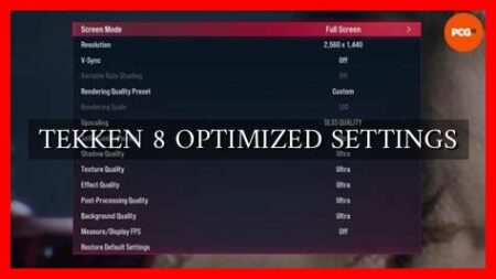 TEKKEN 8 OPTIMIZED SETTINGS