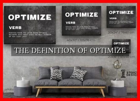 THE DEFINITION OF OPTIMIZE