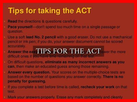 TIPS FOR THE ACT - Wadaef