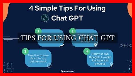 TIPS FOR USING CHAT GPT - Wadaef