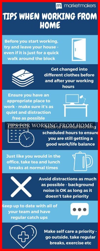 TIPS FOR WORKING FROM HOME TIPS FOR WORKING FROM HOME