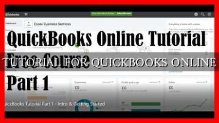 TUTORIAL FOR QUICKBOOKS ONLINE