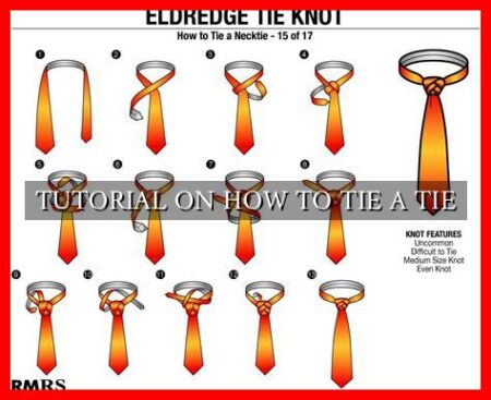 TUTORIAL ON HOW TO TIE A TIE