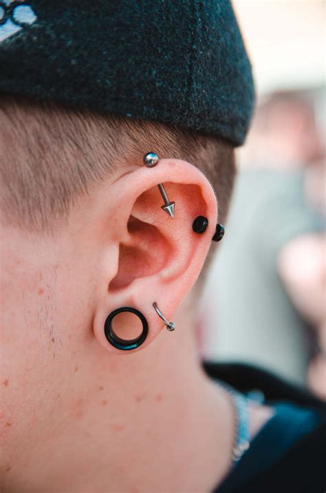 Top ear piercing