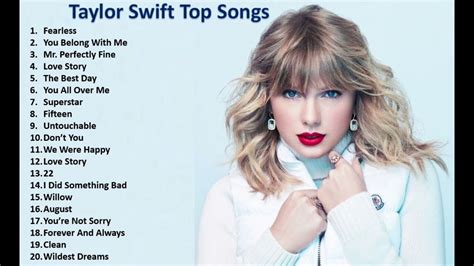 Top taylor swift songs