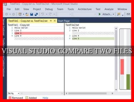 VISUAL STUDIO COMPARE TWO FILES VISUAL STUDIO COMPARE TWO FILES
