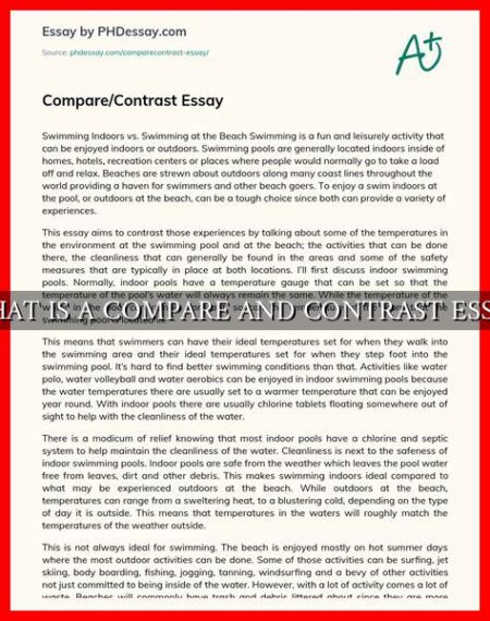 WHAT IS A COMPARE AND CONTRAST ESSAY