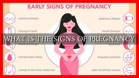 WHAT IS THE SIGNS OF PREGNANCY - Wadaef