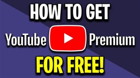 Youtube premium for free