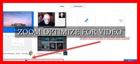ZOOM OPTIMIZE FOR VIDEO