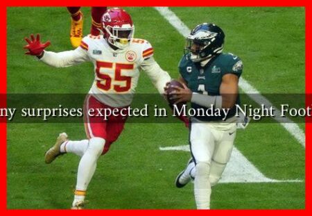 Are there any surprises expected in Monday Night Football tonight