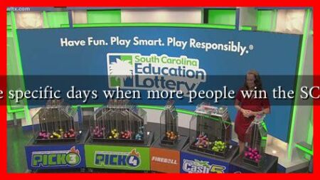 Are there specific days when more people win the SC Lottery?